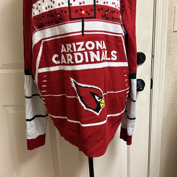 NFL Shop Arizona Cardinals Cardinal Stadium Light Up Sweater Team Appare… - Picture 4 of 11